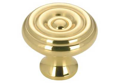 Knob - 1-1/4" Diameter - Brass - BP1430130