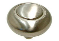 Knob - 1-1/4" Diameter - Brushed Nickel - BP209195