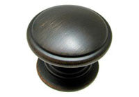 Knob - 1-17/64" Diameter - Brushed Oil Rubbed Bronze - BP80980BORB
