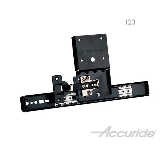 Accuride 123 Series Flipper Door Slide with Hinges - 28" - CB123-28D