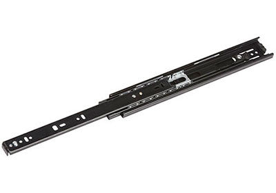Accuride 3832DO Detent-out Side Mount Slide - 12" - Black - CB3832-C12-DOP