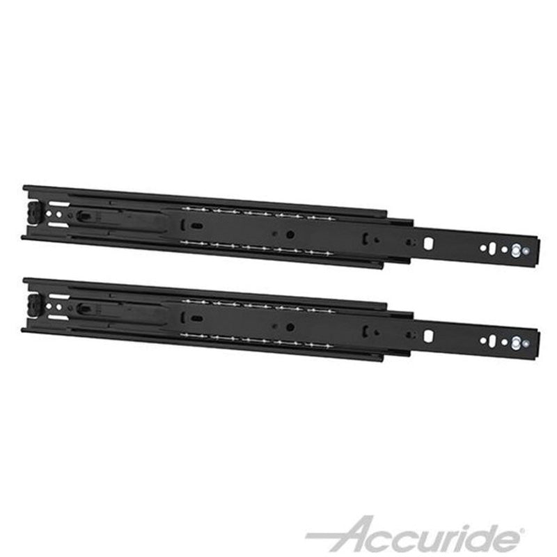 Accuride 3832 Series Side Mount Drawer Slide - 24" - Black - CB3832-E24