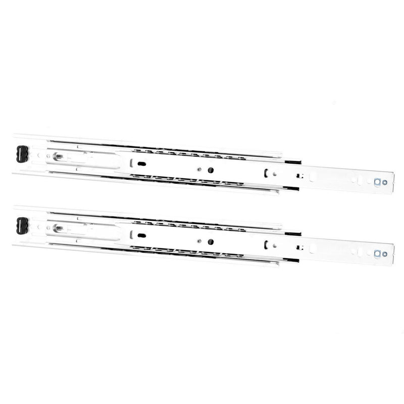 Accuride 3832 Series Side Mount Drawer Slide - 18" - White - EW3832-C18