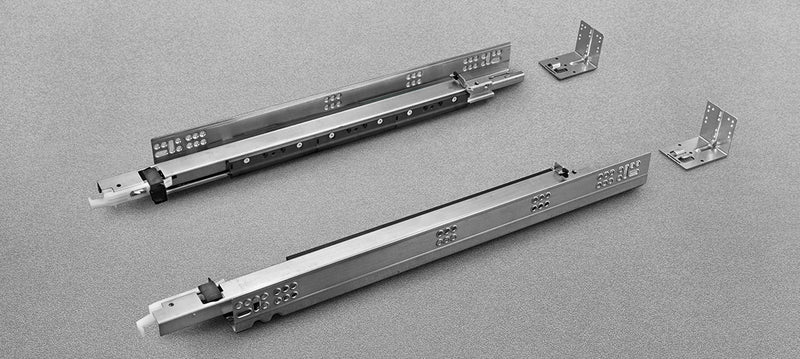 Salice F70 Push - Push to Open Undermount Drawer Slides for 1/2" to 5/8" drawer sides - 15" - Pair (Left and Right) - G7U6P381XXB