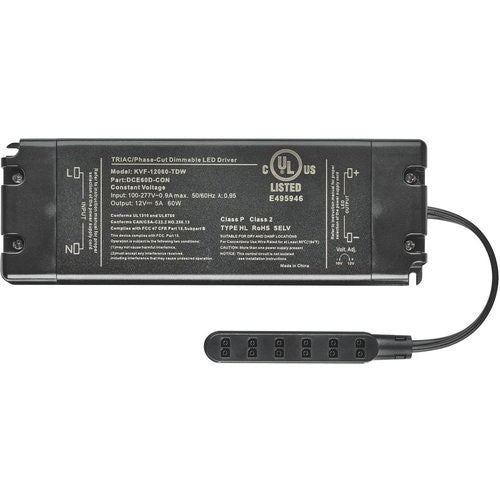 Tresco Commercial Wall Dimmable LED Power Supply - 12VDC 60W - L-DCE60D-CON-1