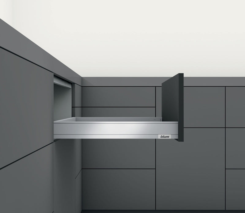 Blum LEGRABOX N Height (2-5/8") V1 Packaging Set - 20" (500mm) - 125lb - Stainless Steel (INGL) - 770N50S0I