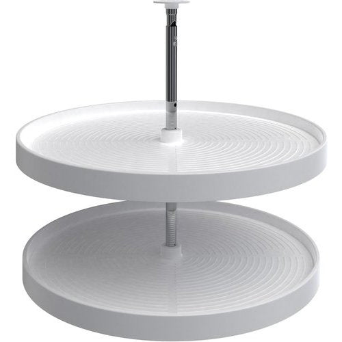 Rev-A-Shelf Lazy Daisy Full Circle 2-Shelf Lazy Susan Set - White - 28" - LD-2062-28-11-1