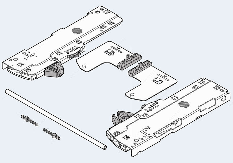 Blum TIP-ON BLUMOTION for MOVENTO Waste/Recycle Set - T60L7570.F