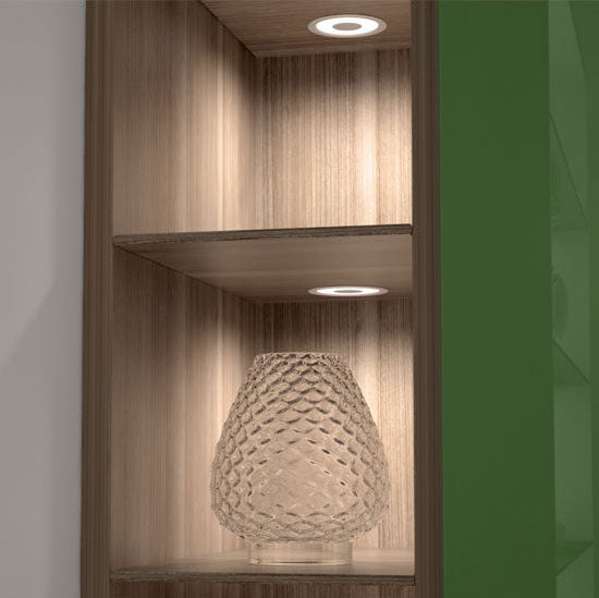 Tresco Solo LED Puck Light - 3000K Warm White - Nickel - L-HSOLO-WNI-1