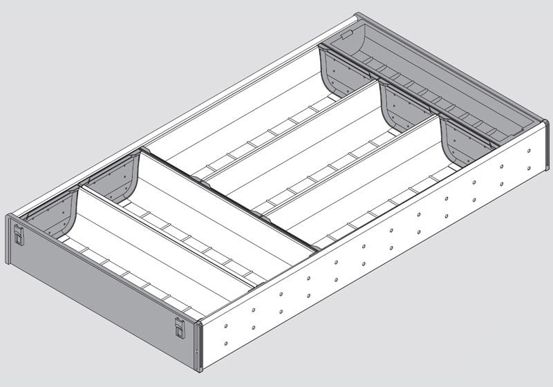 Blum ORGA-LINE Flatware Tray Set - 21" - ZHI.533BI3A