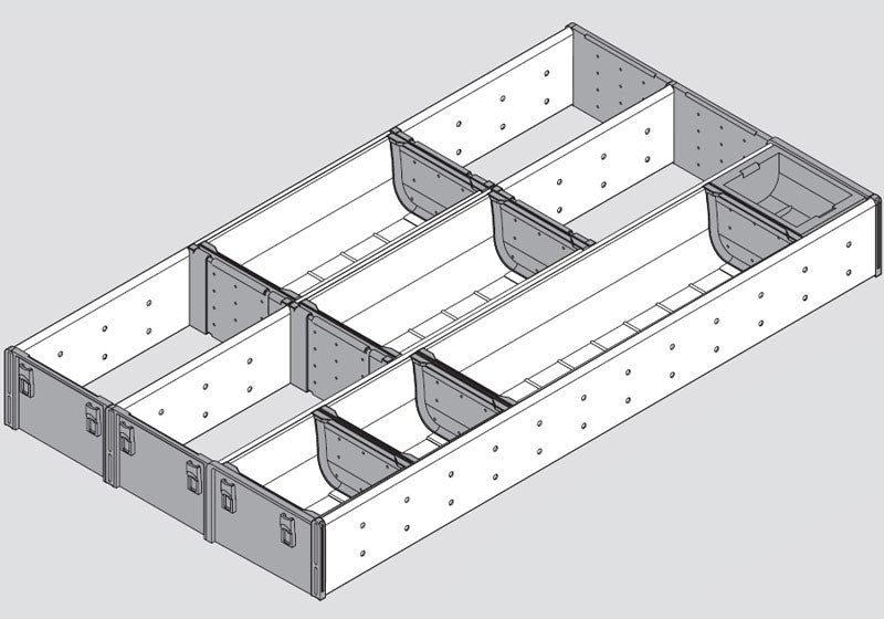 Blum ORGA-LINE Odds and Ends Tray Set - 21" - ZHI.533MI3A