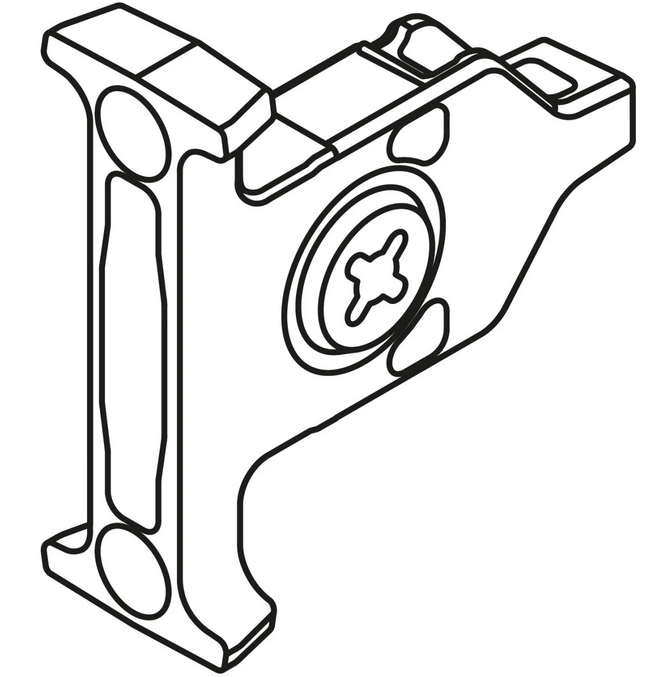 TANDEMBOX Front Fixing Bracket - Screw-on - ZSF.35A2