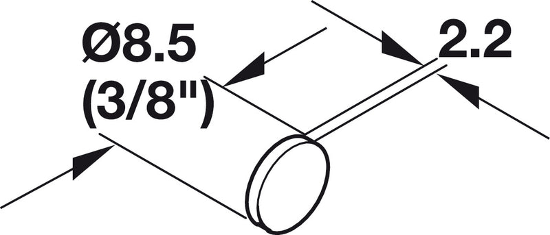 Clear Rubber Bumper 3/8" (8.5mm) Diameter x 1/16" (2.2mm) - 450 Per Card